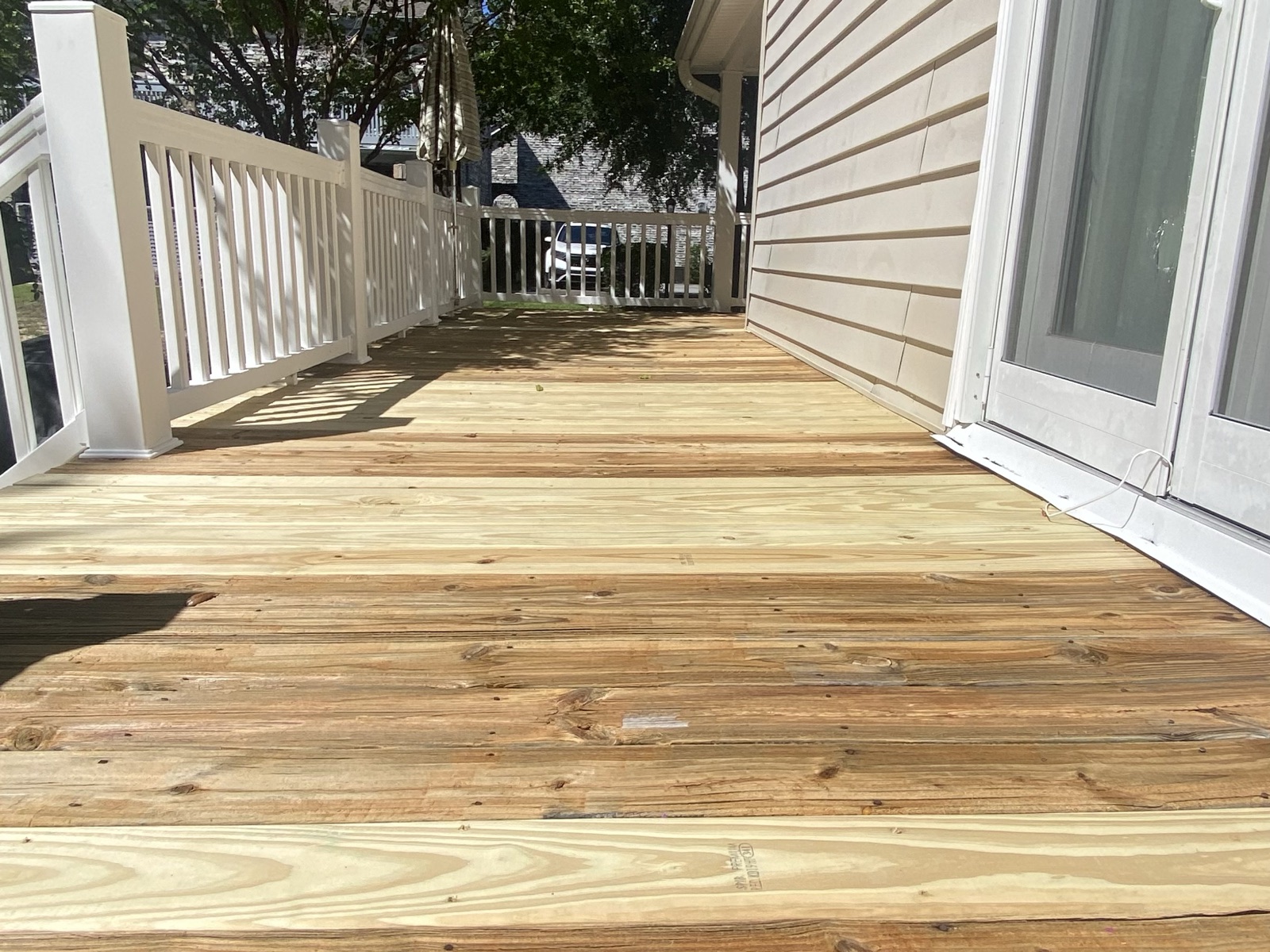 Prepare a deck for staining